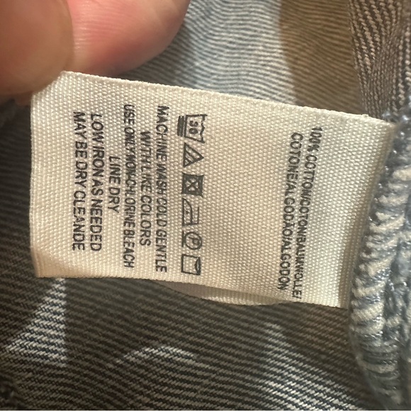 NWT We The Free Blue Distressed Jean Shorts - Picture 5 of 5